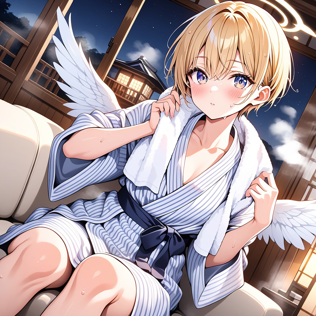 温泉旅行天使娘 | の人気AIイラスト・グラビア