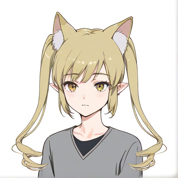 猫耳ツインテール男子