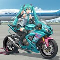 初音ミクとスズキ隼とボーイング747 3枚目
