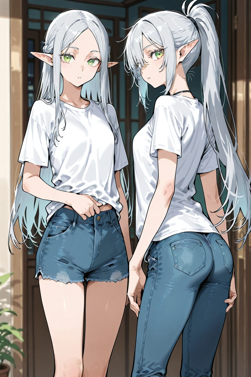 ただの失敗、銀髪エルフの女の子