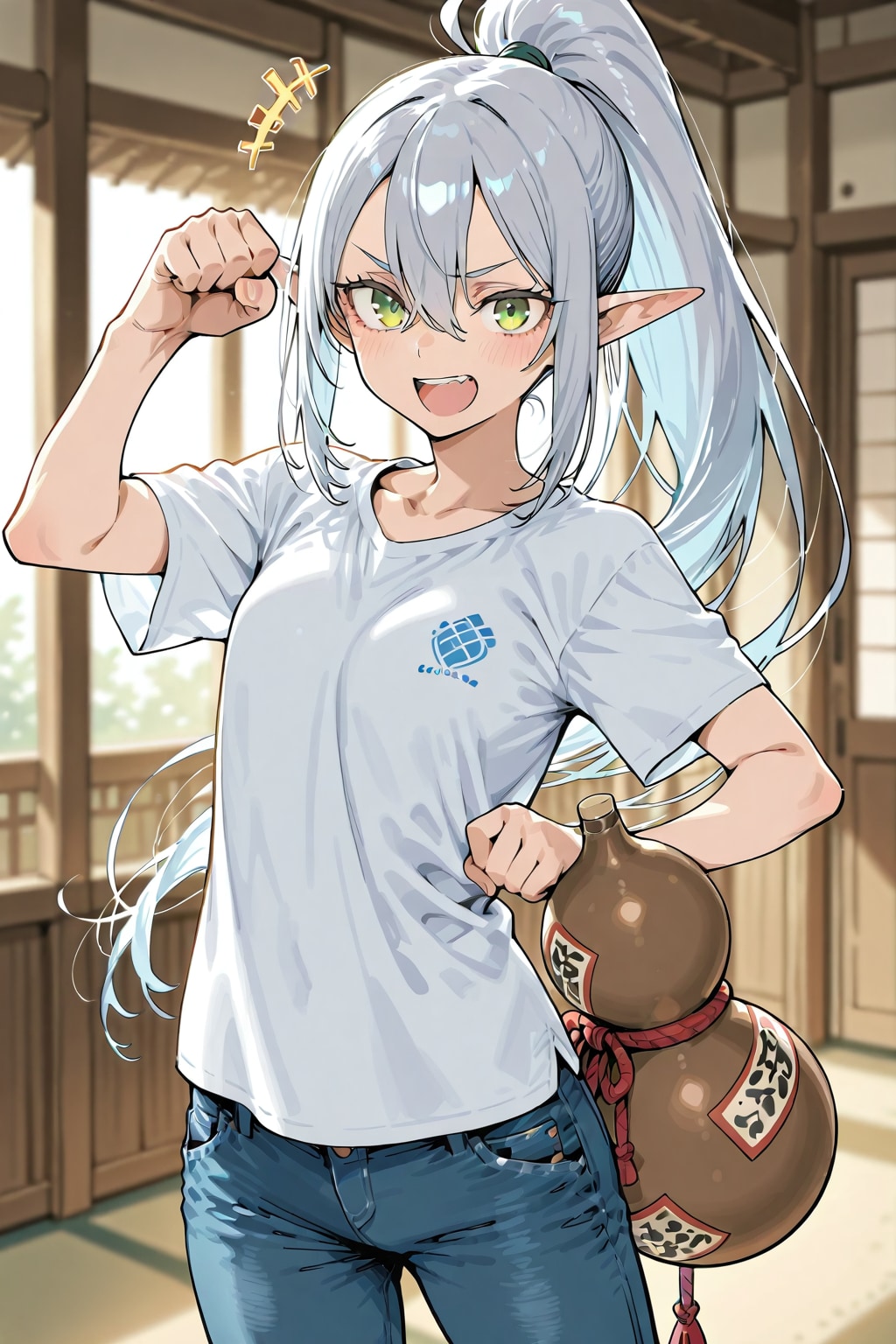 ただの失敗、銀髪エルフの女の子 | の人気AIイラスト・グラビア