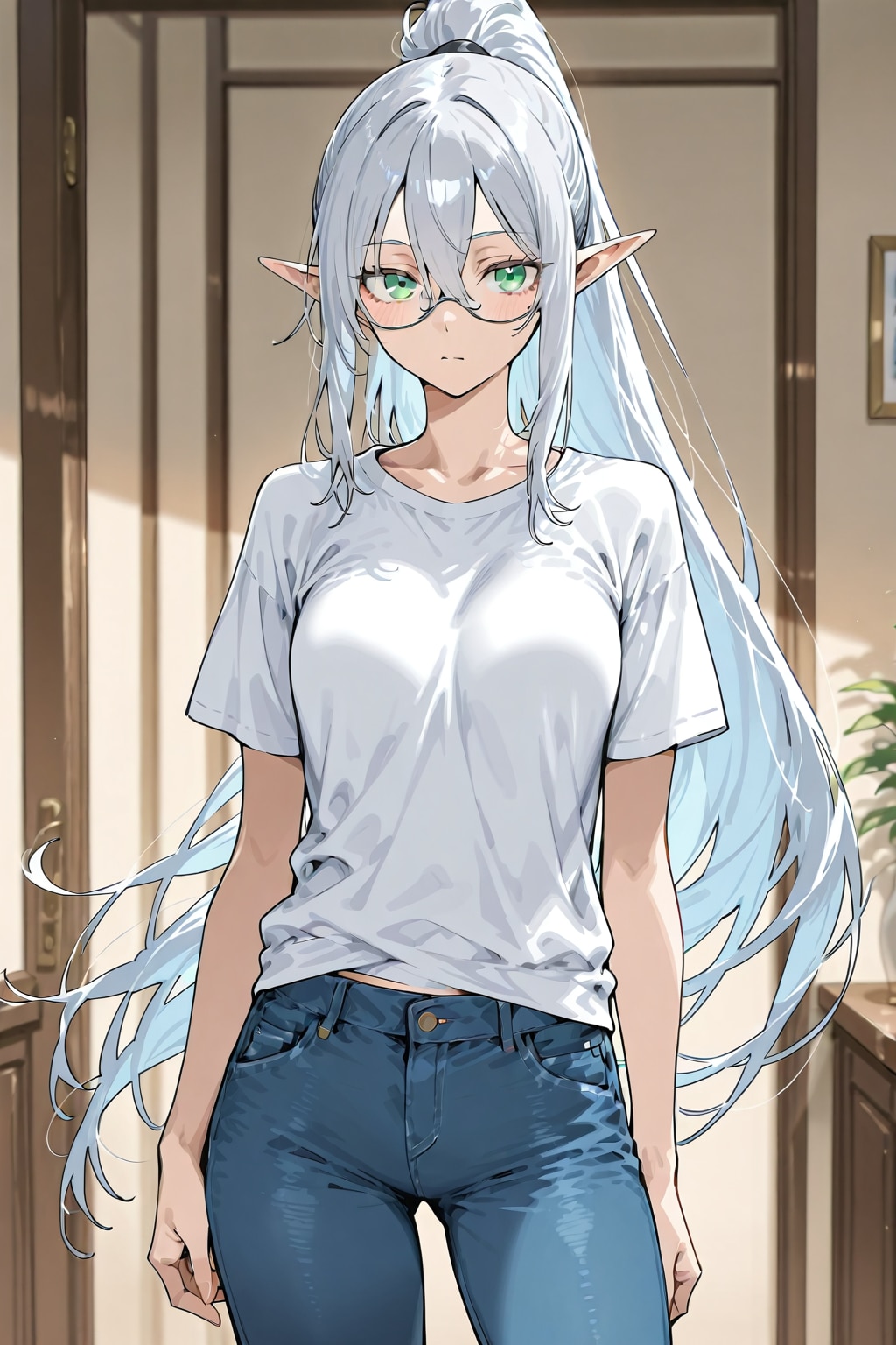 ただの失敗、銀髪エルフの女の子