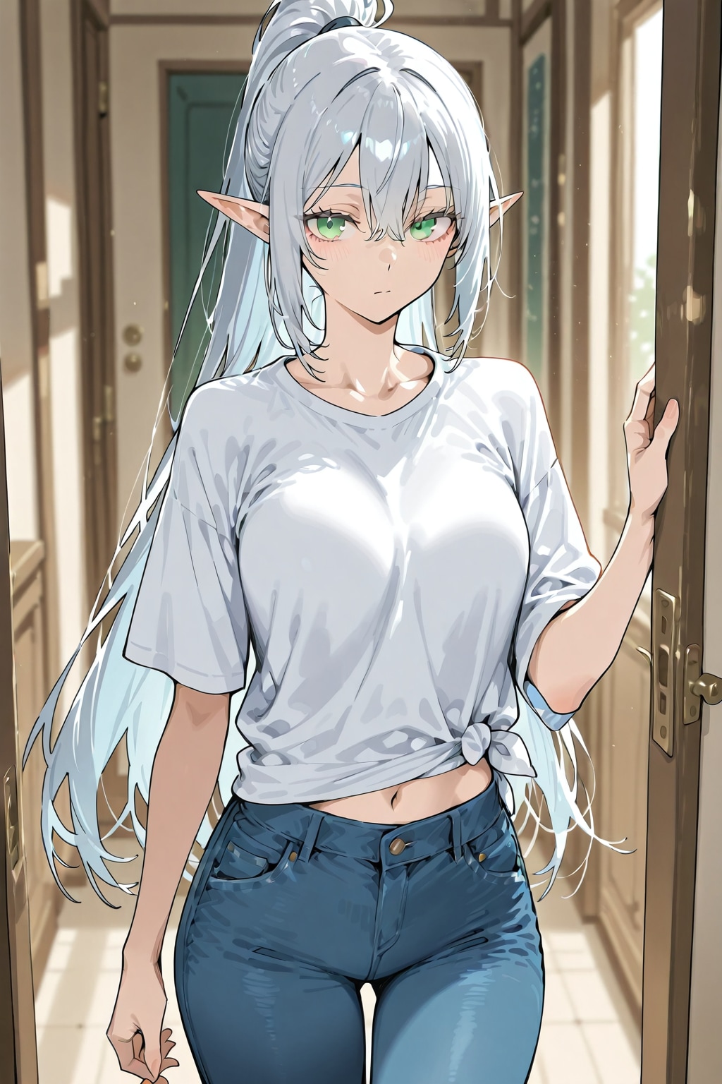 ただの失敗、銀髪エルフの女の子