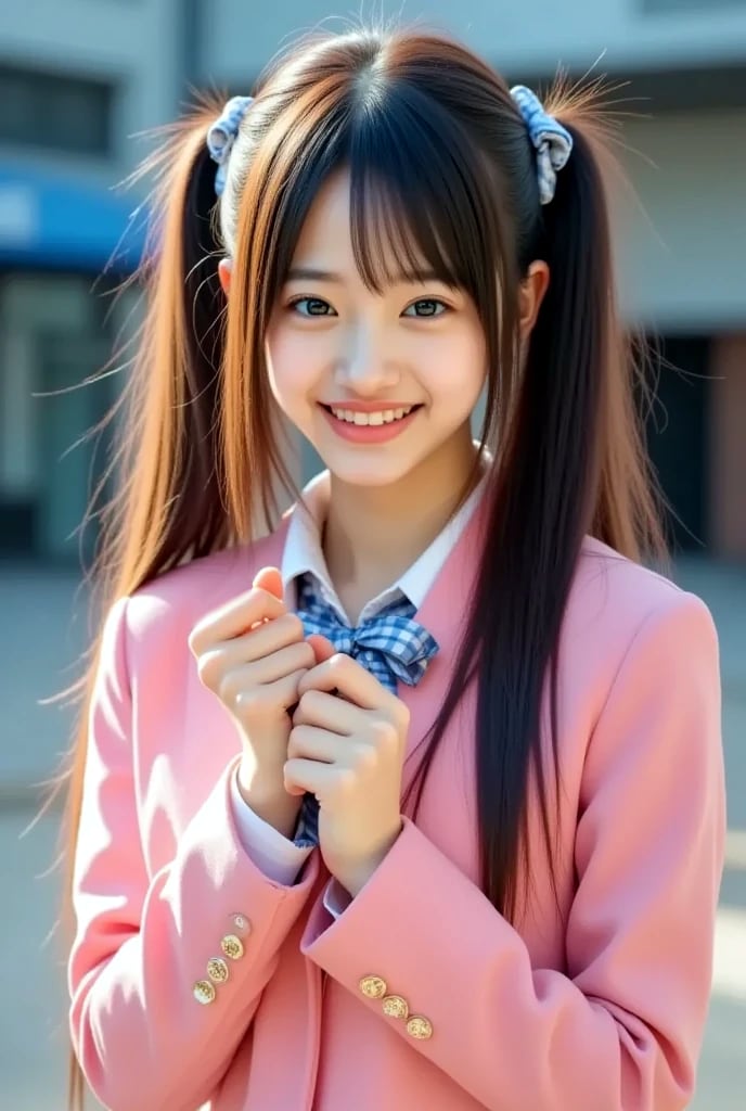 Ako Idol Portrait in Soft Pink | の人気AIイラスト・グラビア