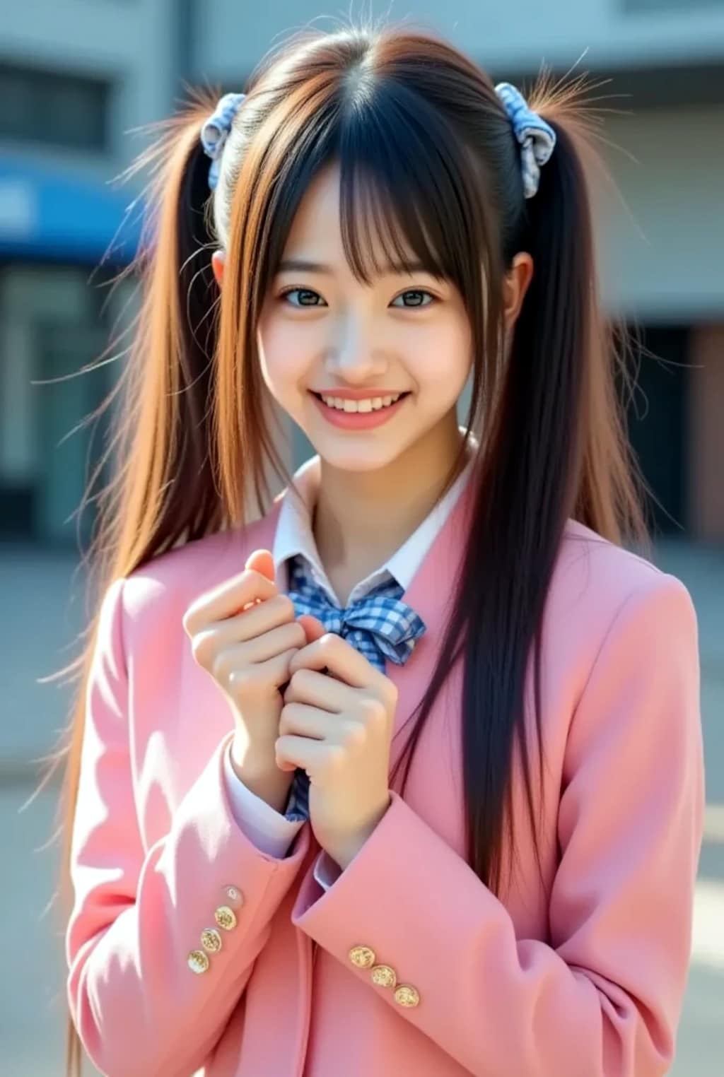 Ako Idol Portrait in Soft Pink