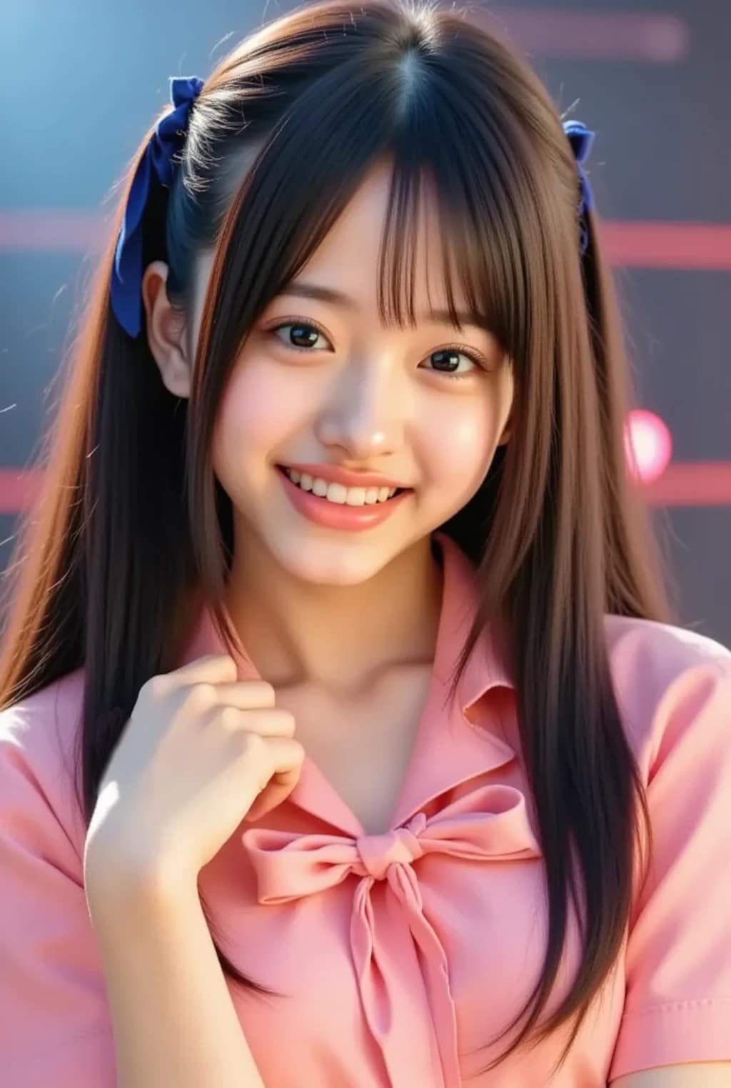 Ako Idol Portrait in Soft Pink