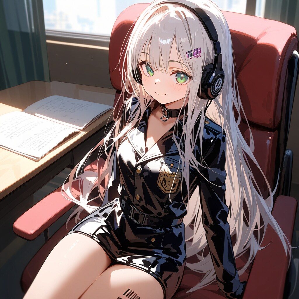 銀髪緑眼 | の人気AIイラスト・グラビア