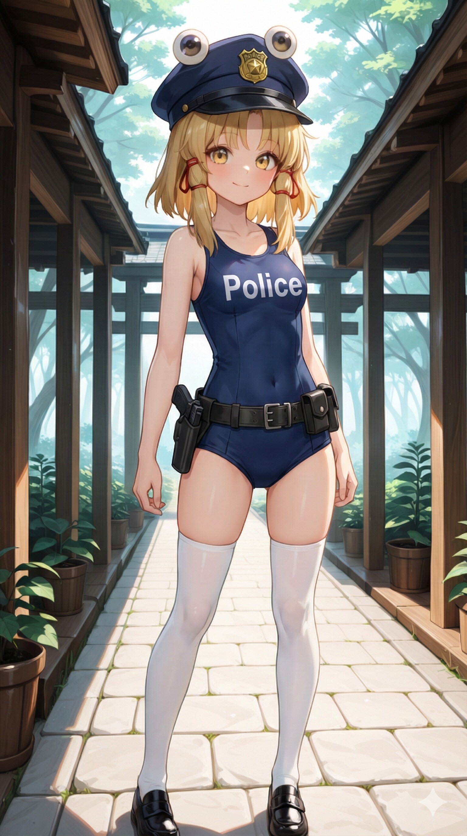 洩矢諏訪子(スク水ポリス)
