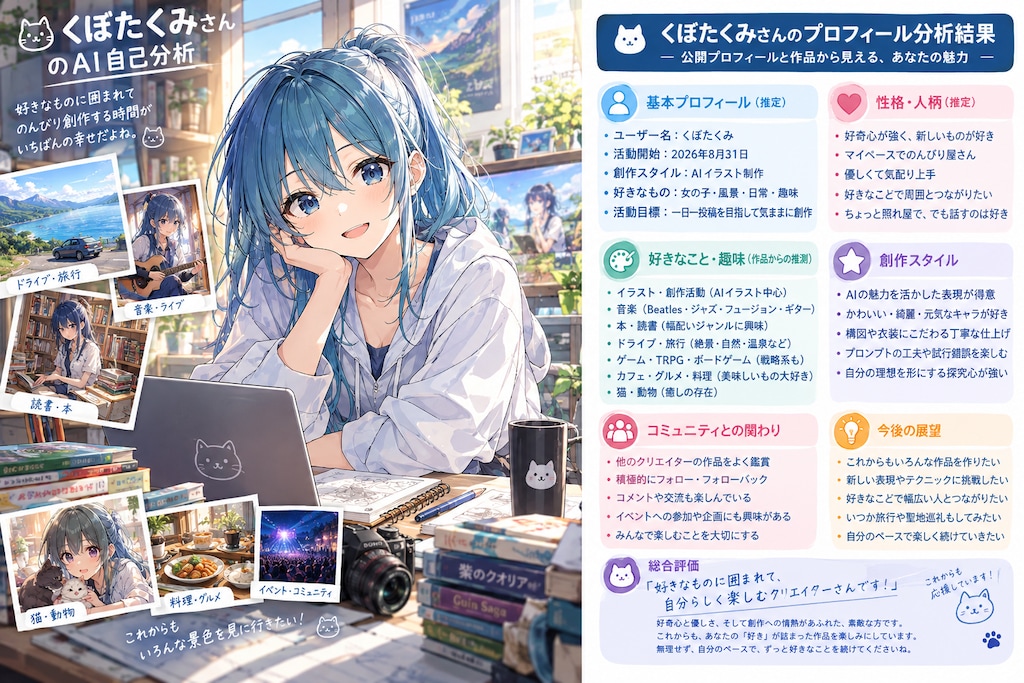 くぼたくみのAI自己分析