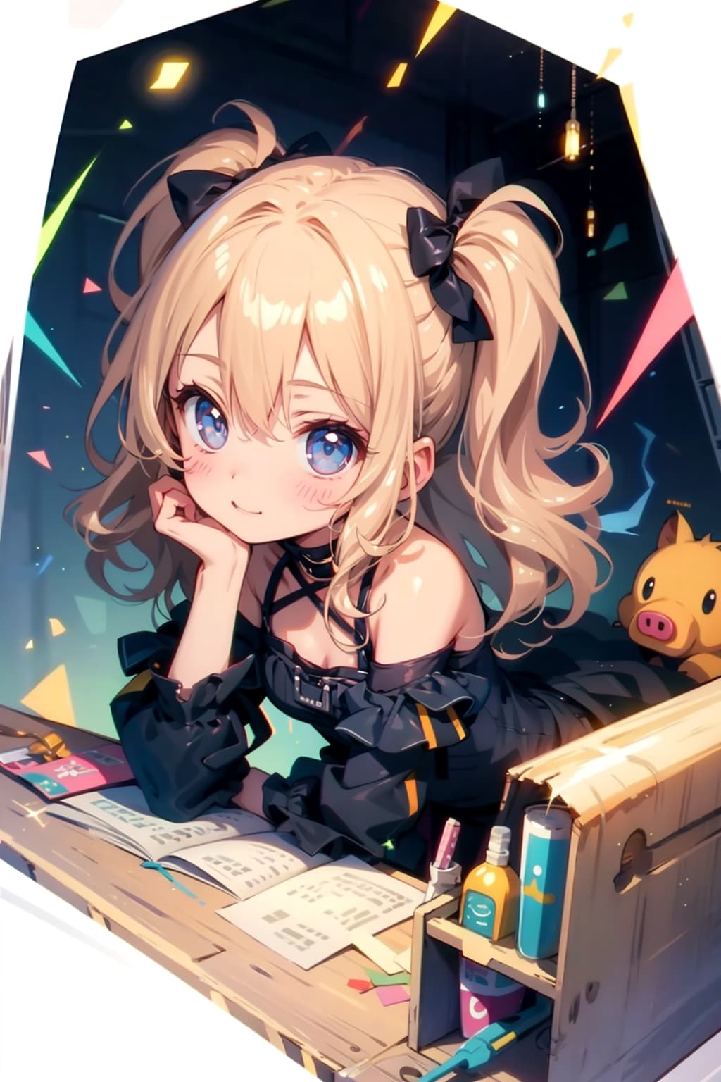 屋根裏部屋は、わたしだけの秘密基地なの | の人気AIイラスト・グラビア