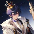 王冠をかぶった、黒髪短髪男性★その7(12枚) 9枚目