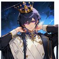 王冠をかぶった、黒髪短髪男性★その7(12枚) 12枚目
