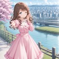 春コーデとウィンク 4枚目