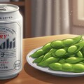 缶ビールと枝豆 2枚目