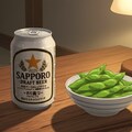 缶ビールと枝豆 6枚目
