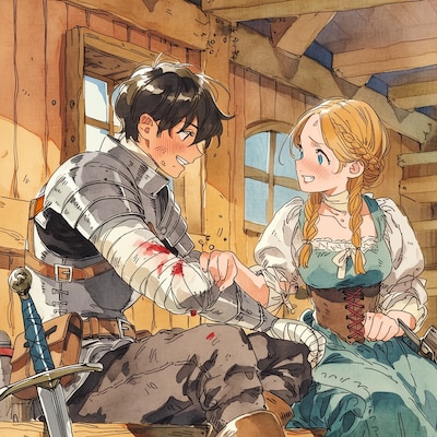 騎士と村娘136 | の人気AIイラスト・グラビア