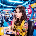 ゲーセン女子 2枚目