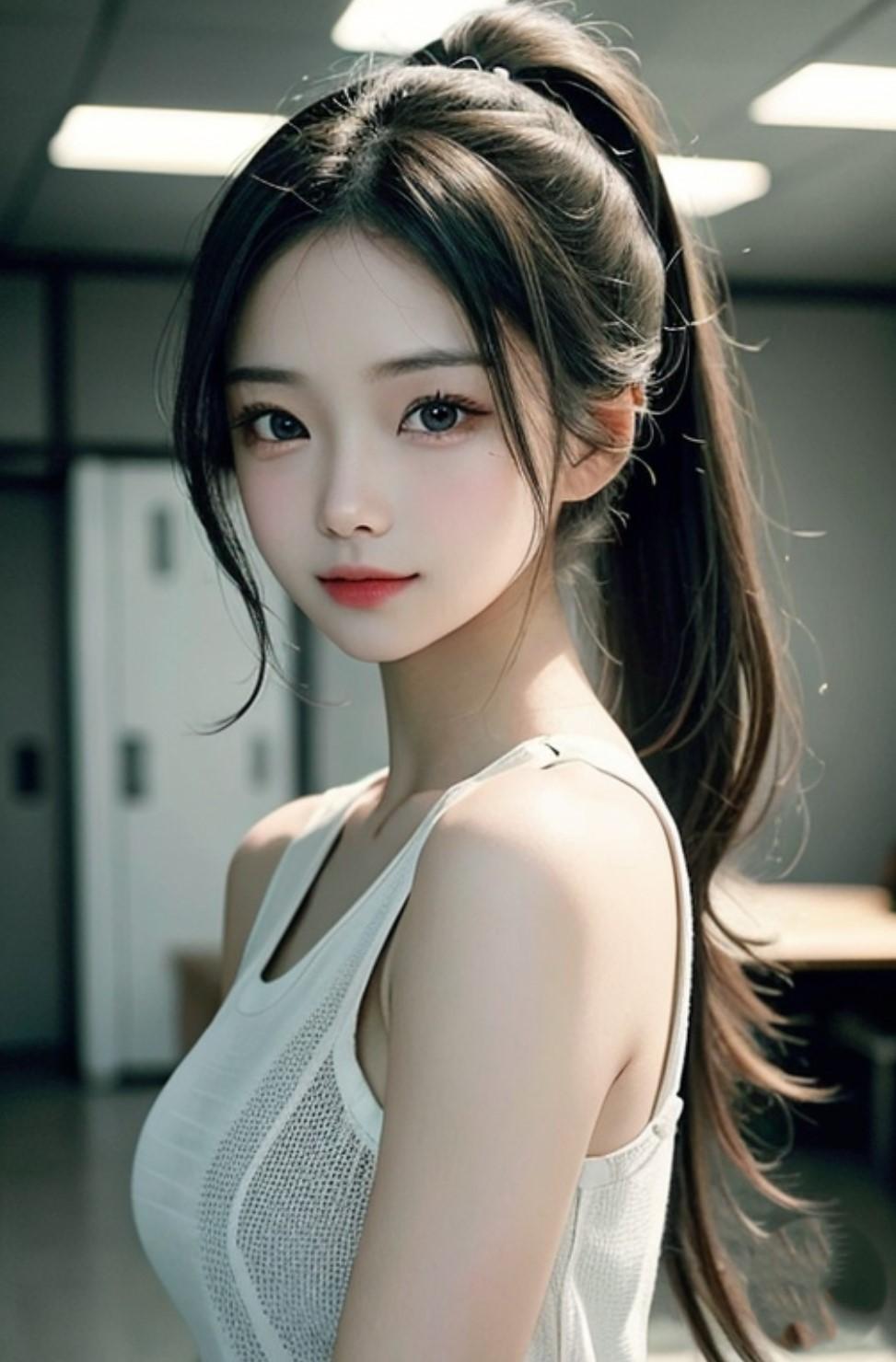 💞可愛いポニテ美女💞
