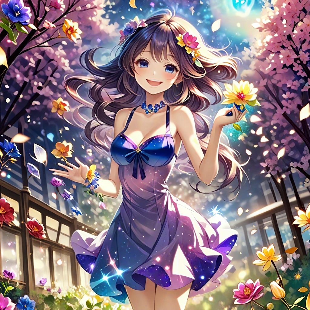 💓紫色の花娘ですよ🌸