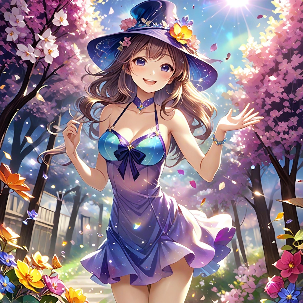 💓紫色の花娘ですよ🌸