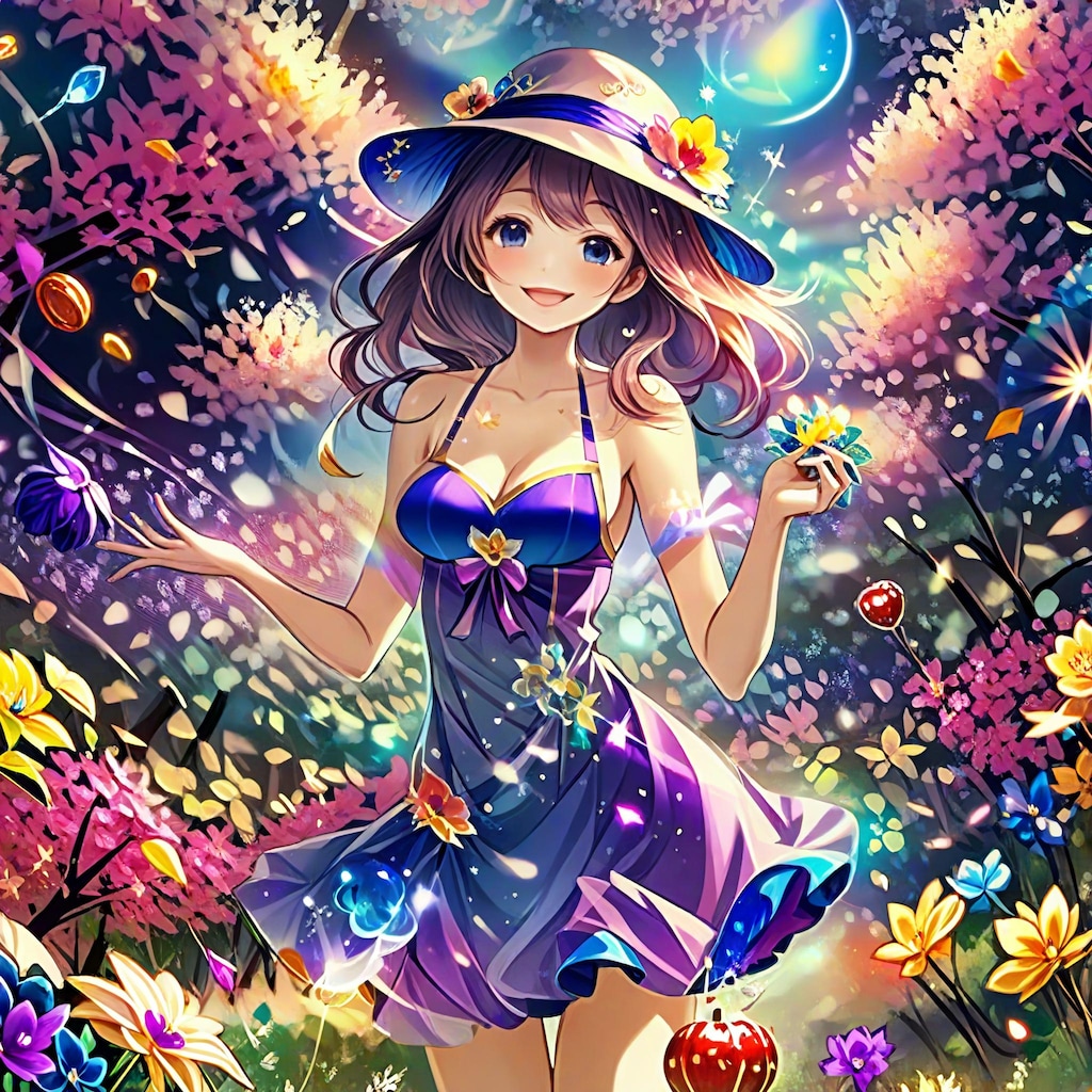 💓紫色の花娘ですよ🌸