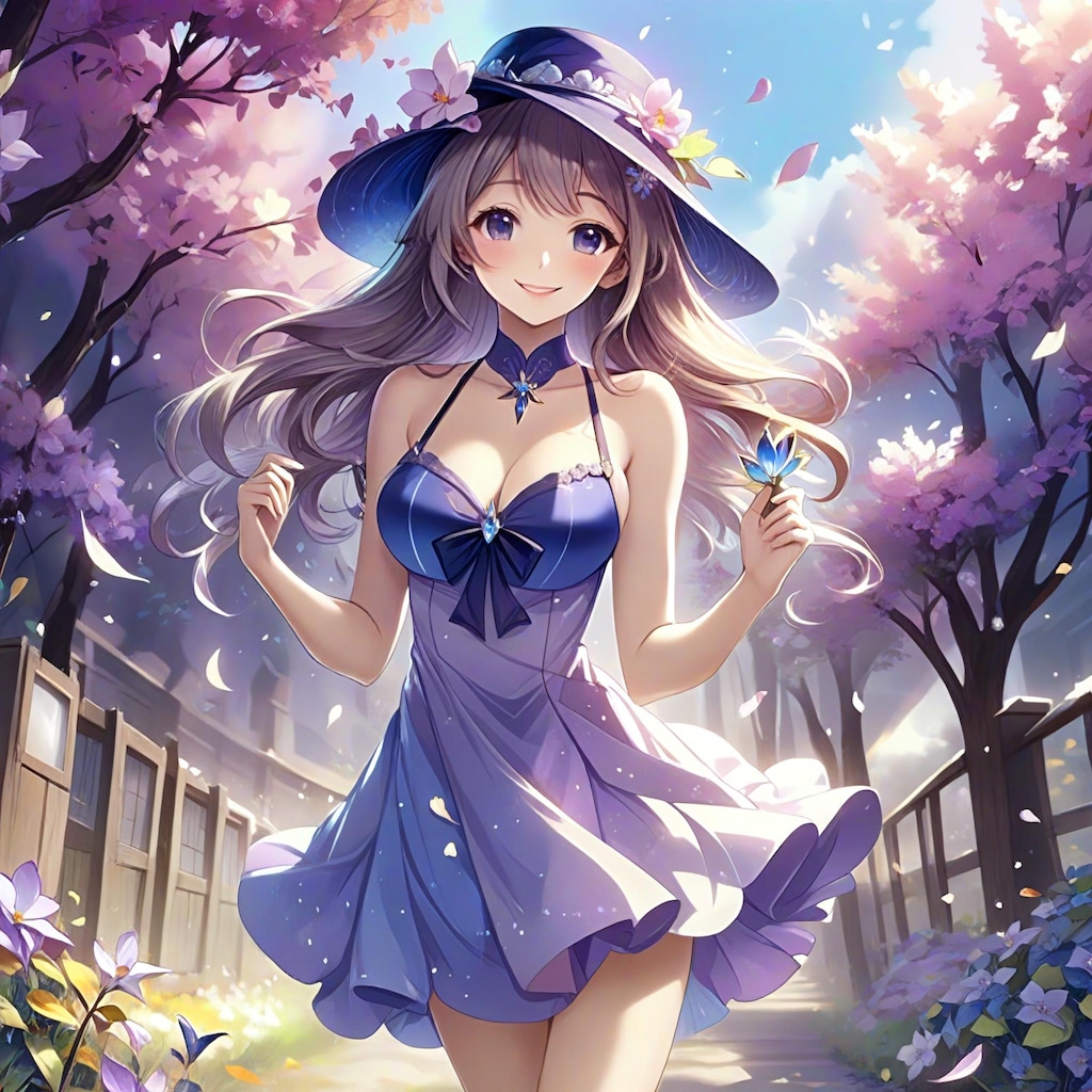 💓紫色の花娘ですよ🌸