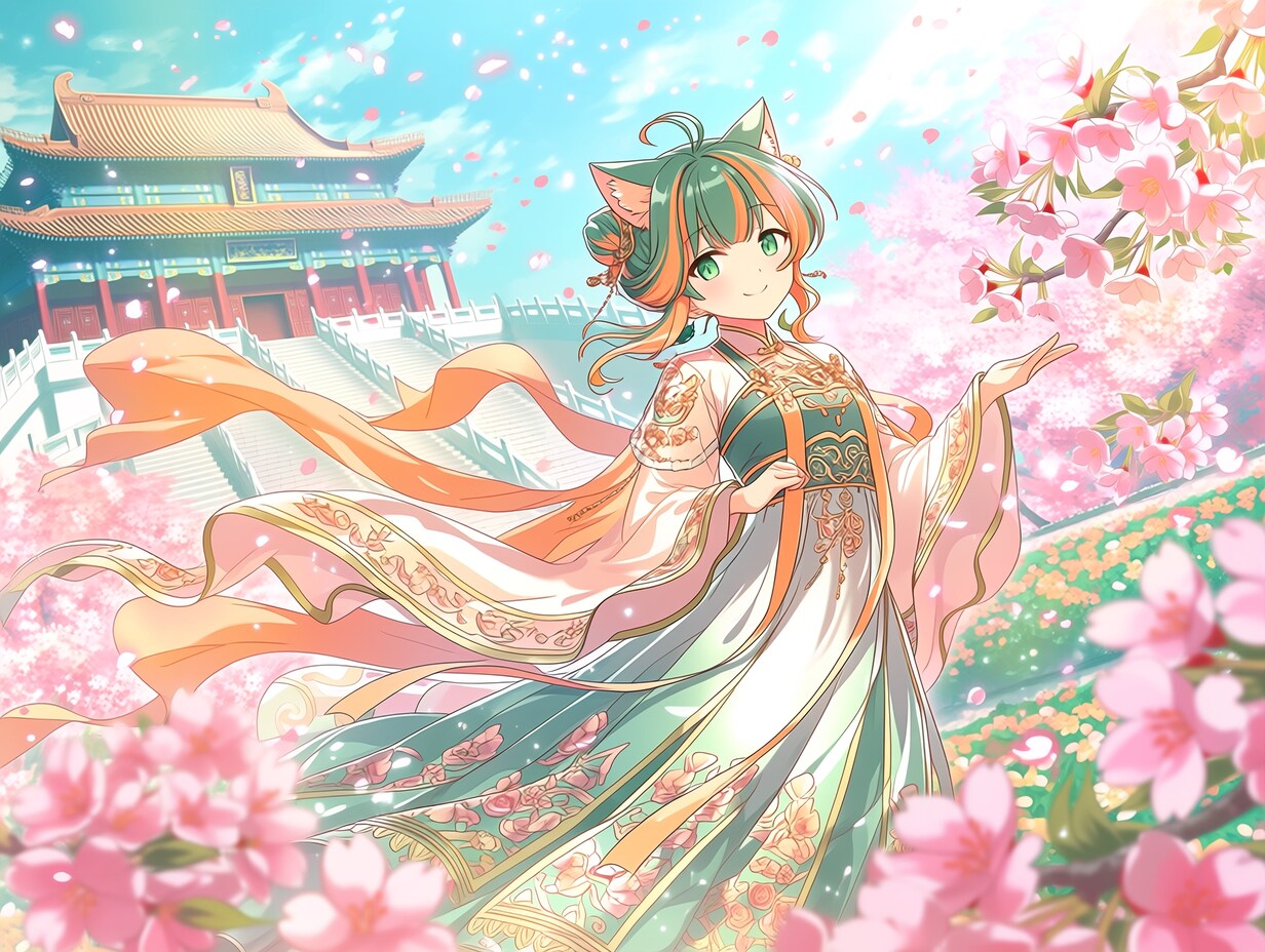 漢服（１）翠鈴　niji7 | の人気AIイラスト・グラビア
