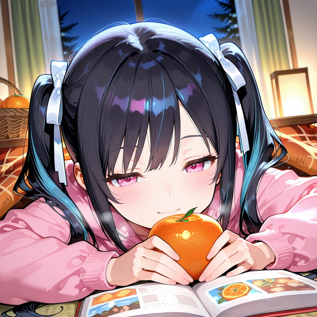 こたつとみかんで冬満喫中 | の人気AIイラスト・グラビア