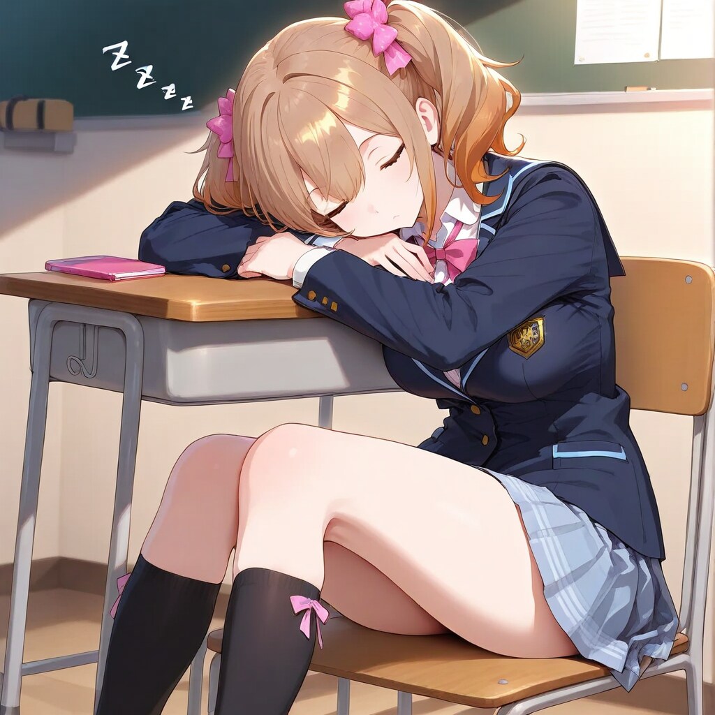 居眠り | の人気AIイラスト・グラビア