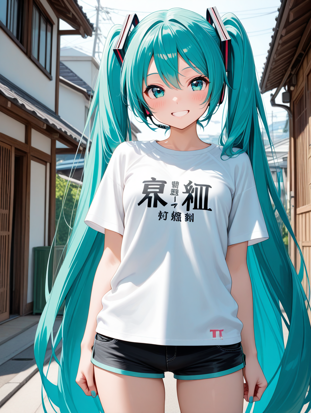 謎Tシャツでドヤるミクさん remake
