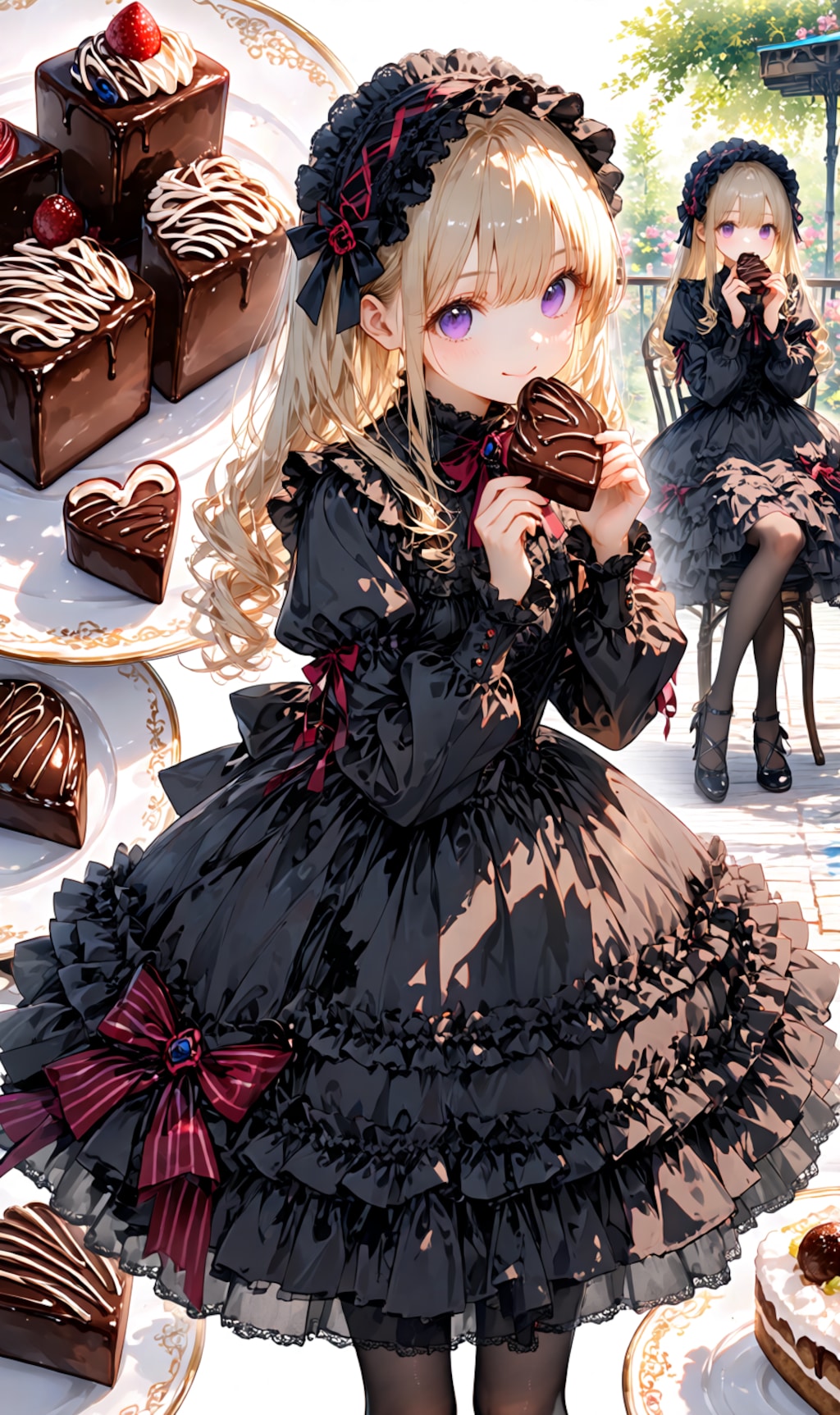 black gothic lolita dress