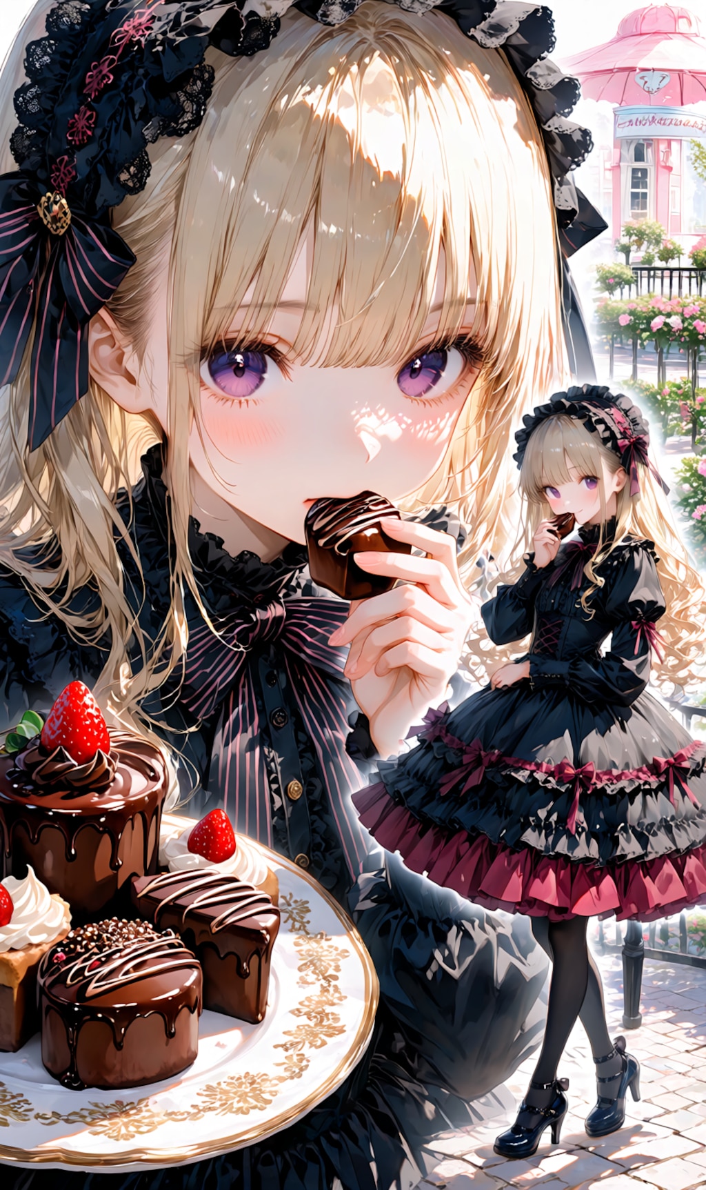 black gothic lolita dress