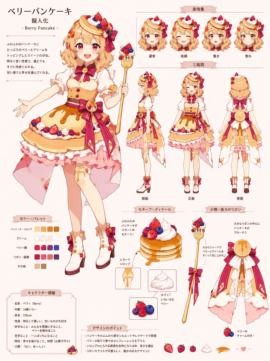 Berry Pancake | の人気AIイラスト・グラビア