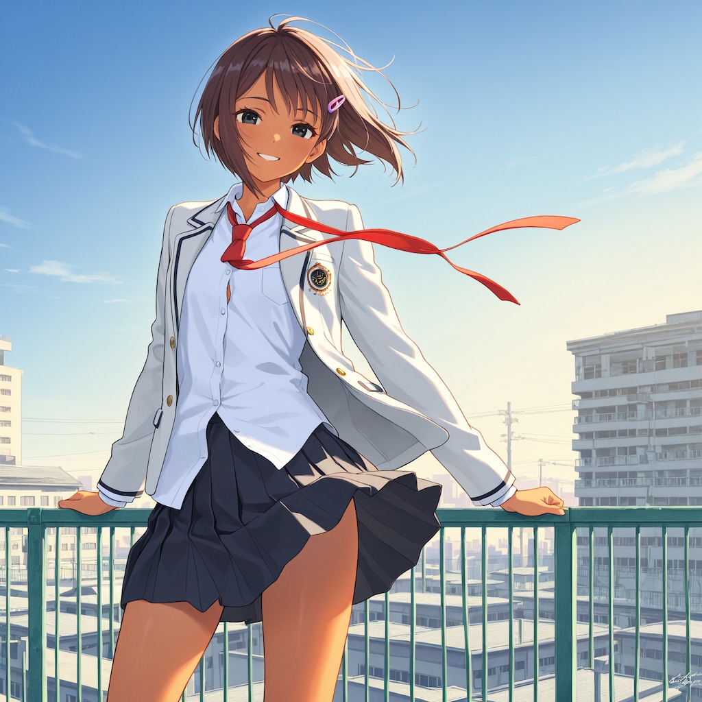 久しぶりの制服