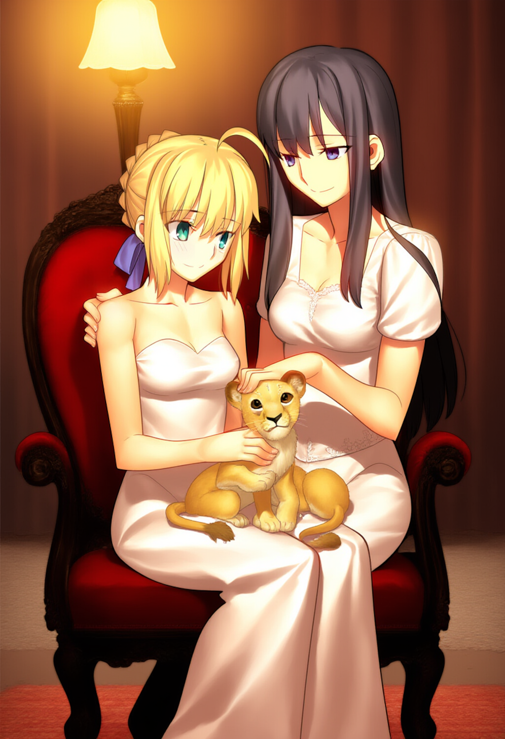 【蔵出夢絵】ライオンさんと記念撮影