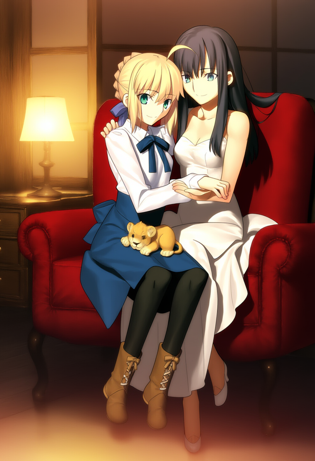 【蔵出夢絵】ライオンさんと記念撮影