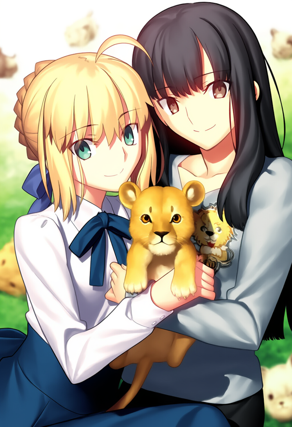 【蔵出夢絵】ライオンさんと記念撮影