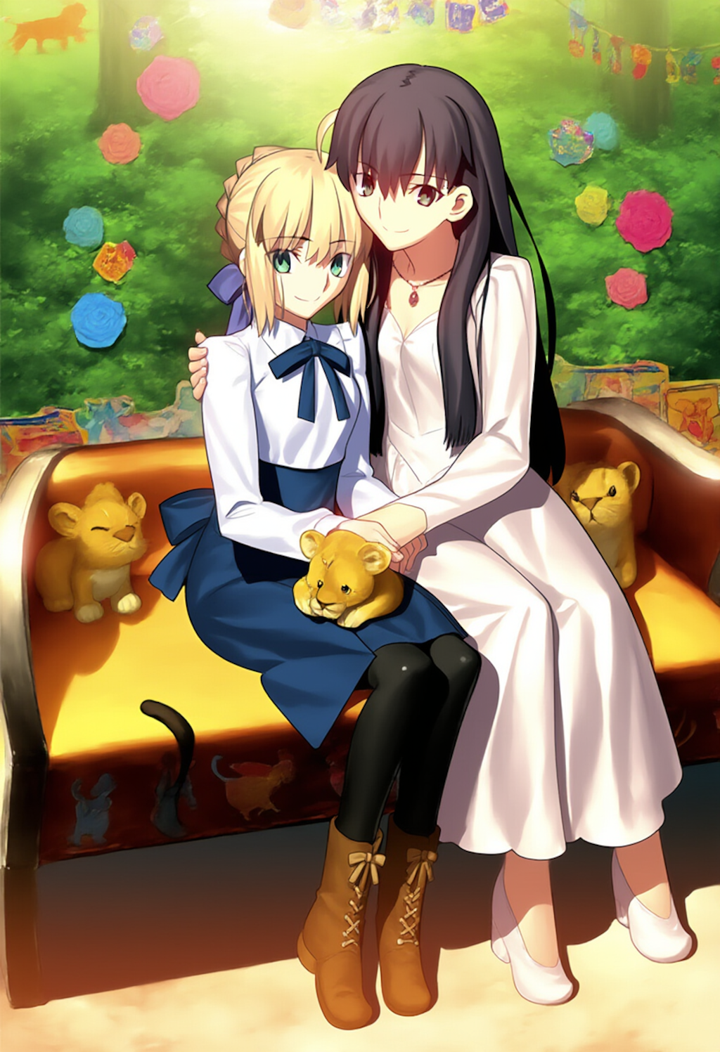 【蔵出夢絵】ライオンさんと記念撮影