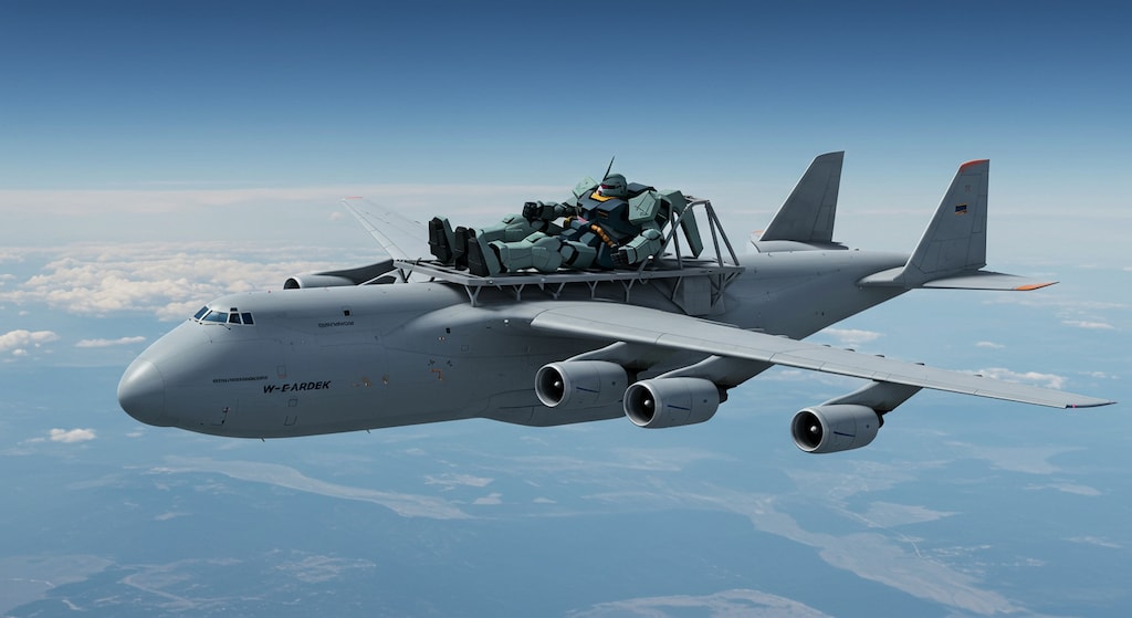 モビルスーツを載せる