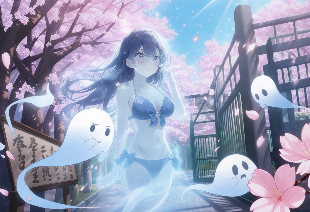 春の入学式(幽霊さん？)……