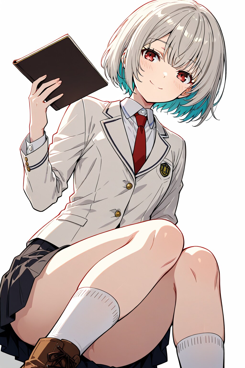 夕　制服姿