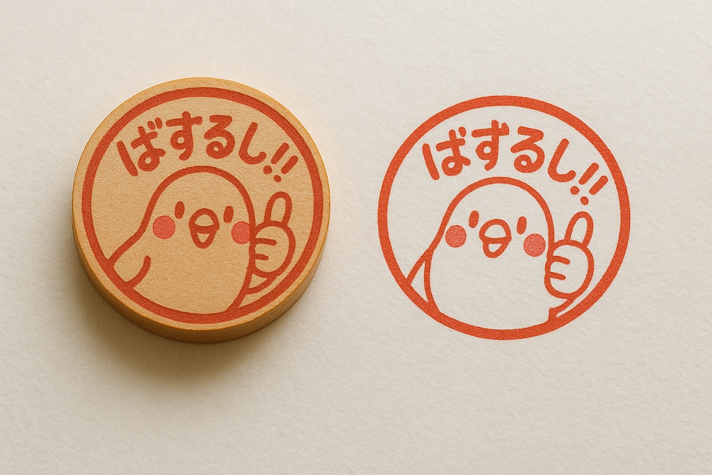 ばずるし!!版インコのハンコ