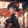 彼女と夏祭り! 6枚目