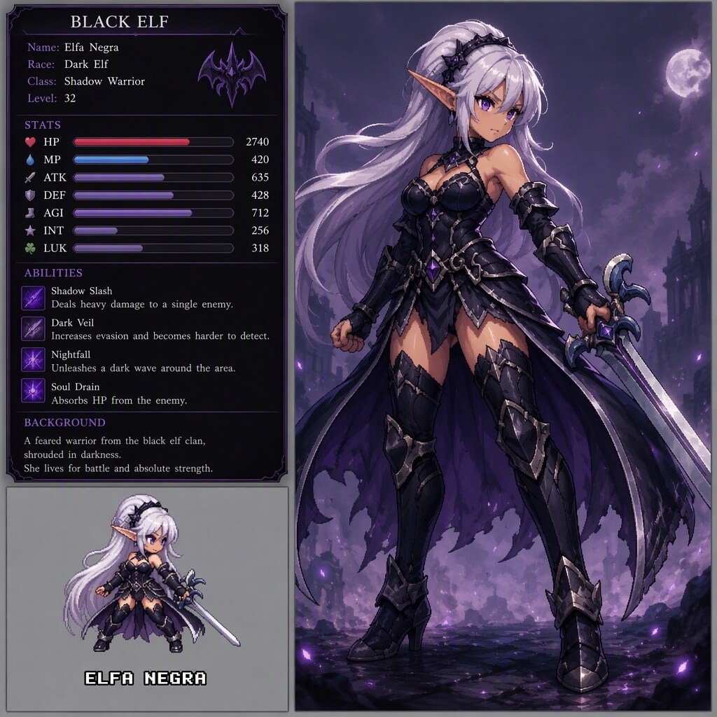 Black Elf girl