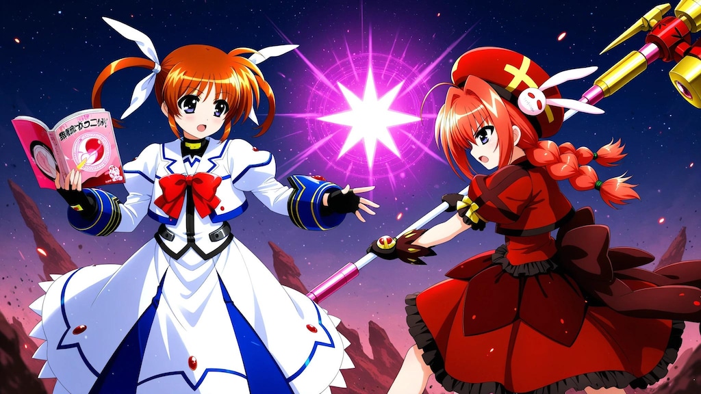 なのはとヴィータ　バトルシーン