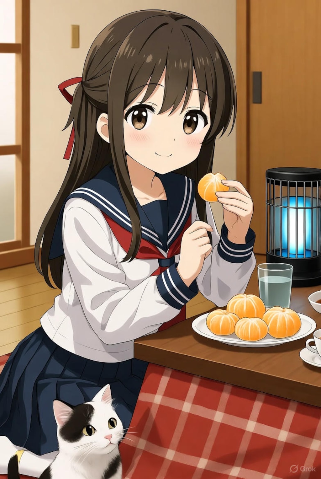 こたつでみかん