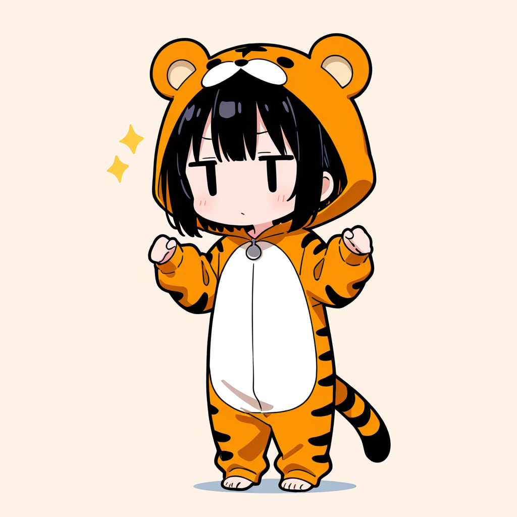 着ぐるみ着せ替え（トラ）