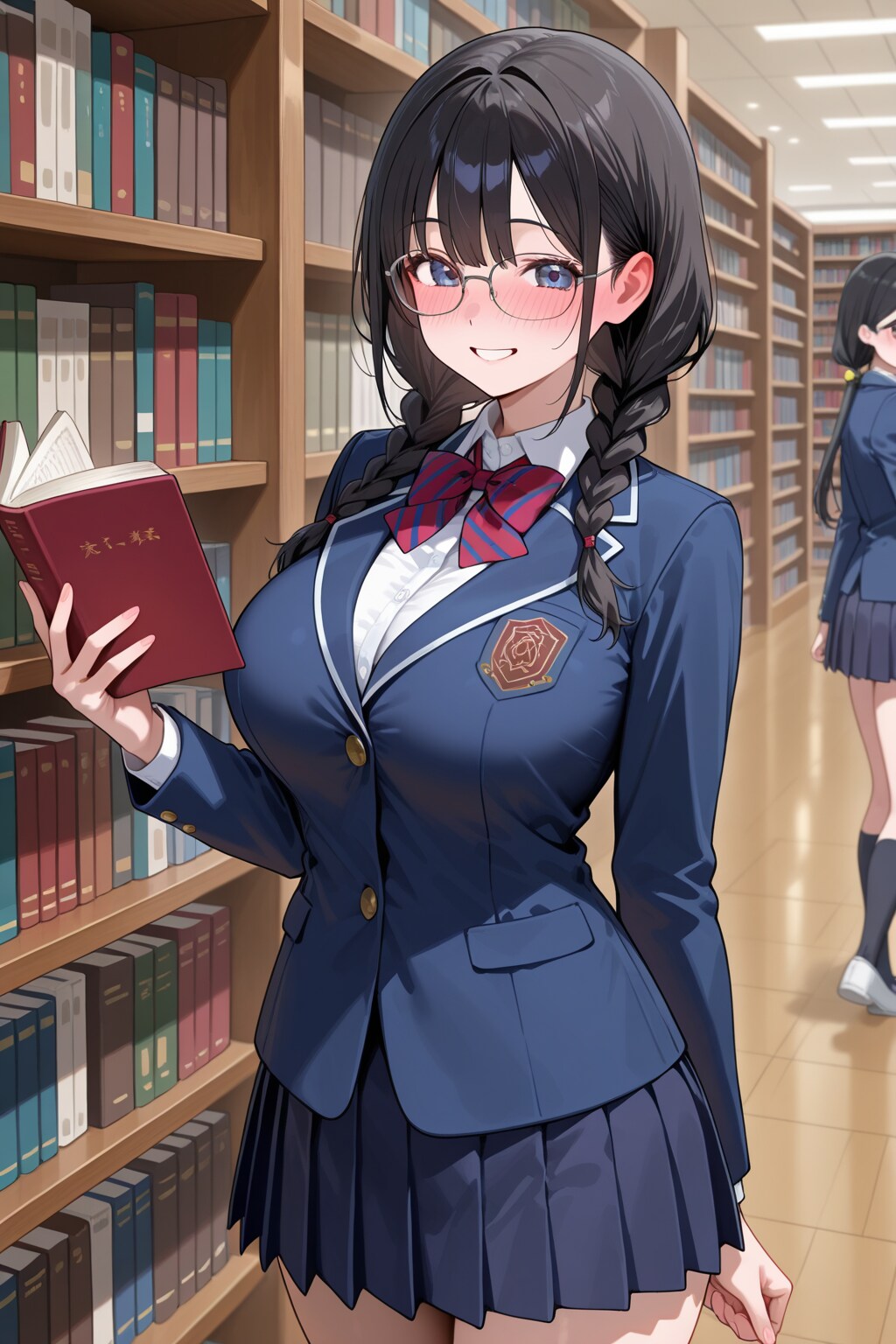 図書室とメガネ少女（LEMON）