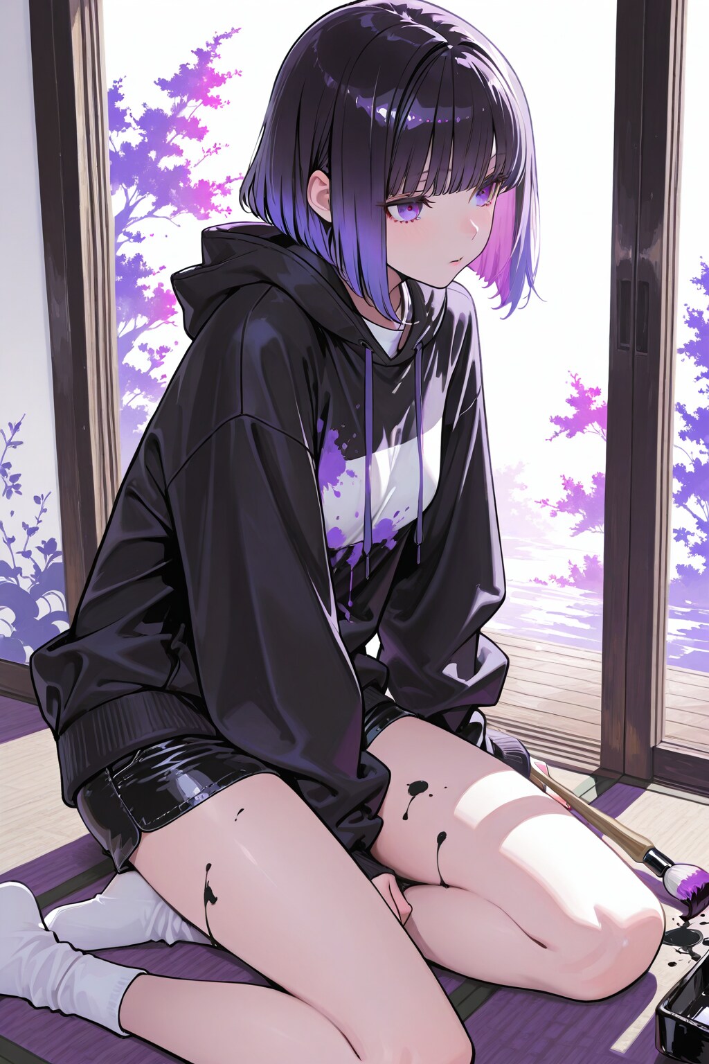 紫色が似合う女の子109