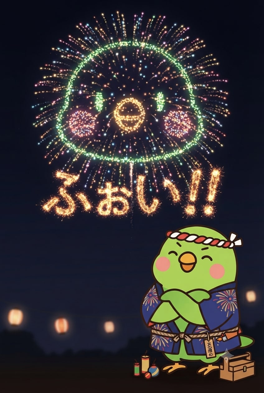 花火職人インコ